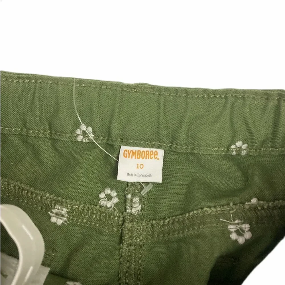 NEW GYMBOREE Olive Green 100% Cotton Skirt 10